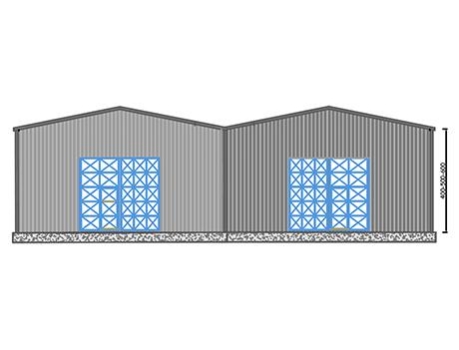 1000m² Steel Hangar Building
