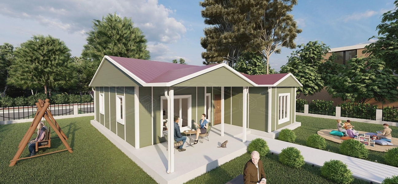 100m² Sümela Single-Storey Prefabricated House
