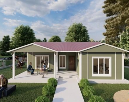 100m² Tek Katlı Prefabrik Ev 