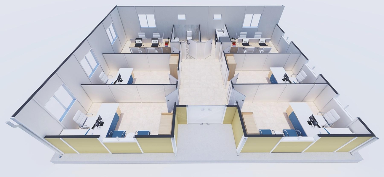 102m² Prefabricated Office Building