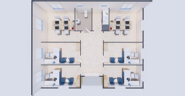 102m² Prefabrik Ofis Binası