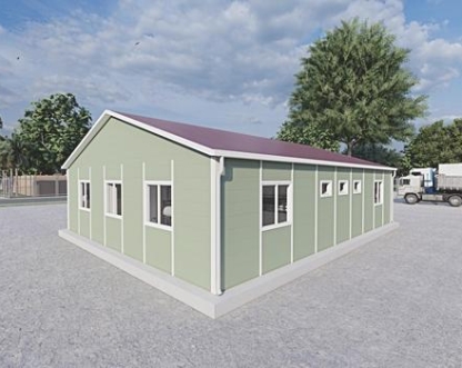 102m² Prefabrik Yatakhane Binası 102m² Prefabrik Yatakhane Binası