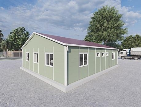 102m² Prefabrik Yatakhane Binası 102m² Prefabrik Yatakhane Binası