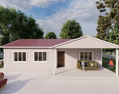 103m² Belek Tek Katlı Prefabrik Ev 