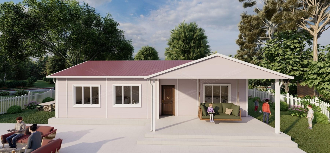 103m² Tek Katlı Prefabrik Konut