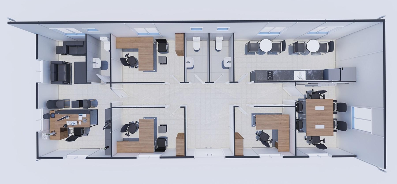 106m² Prefabricated Office Building