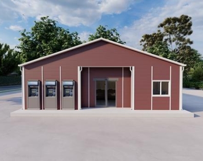 110m² Tek Katlı Prefabrik Banka Binası  110m² Tek Katlı Prefabrik Banka Binası