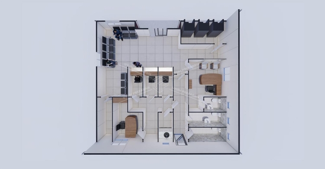 110m² Tek Katlı Prefabrik Banka Binası  110m² Tek Katlı Prefabrik Banka Binası