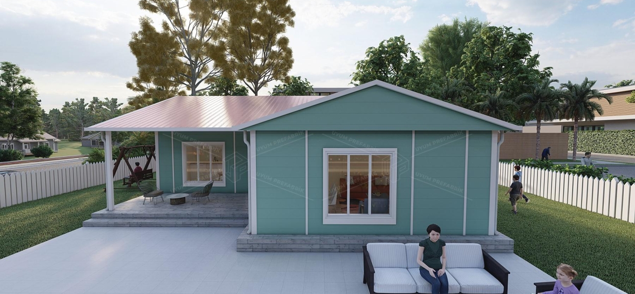 114m² Datça Single-Storey Prefabricated House