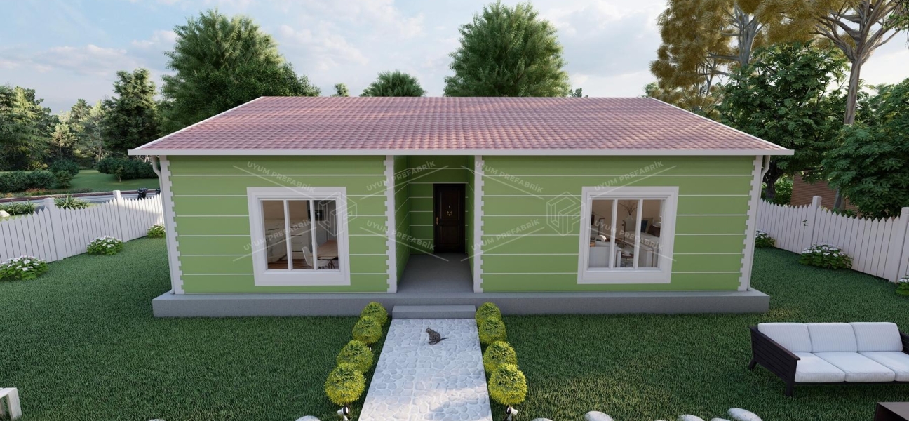 115m² Aksu Single-Story Steel Building 115m² Aksu Single-Story Steel Building