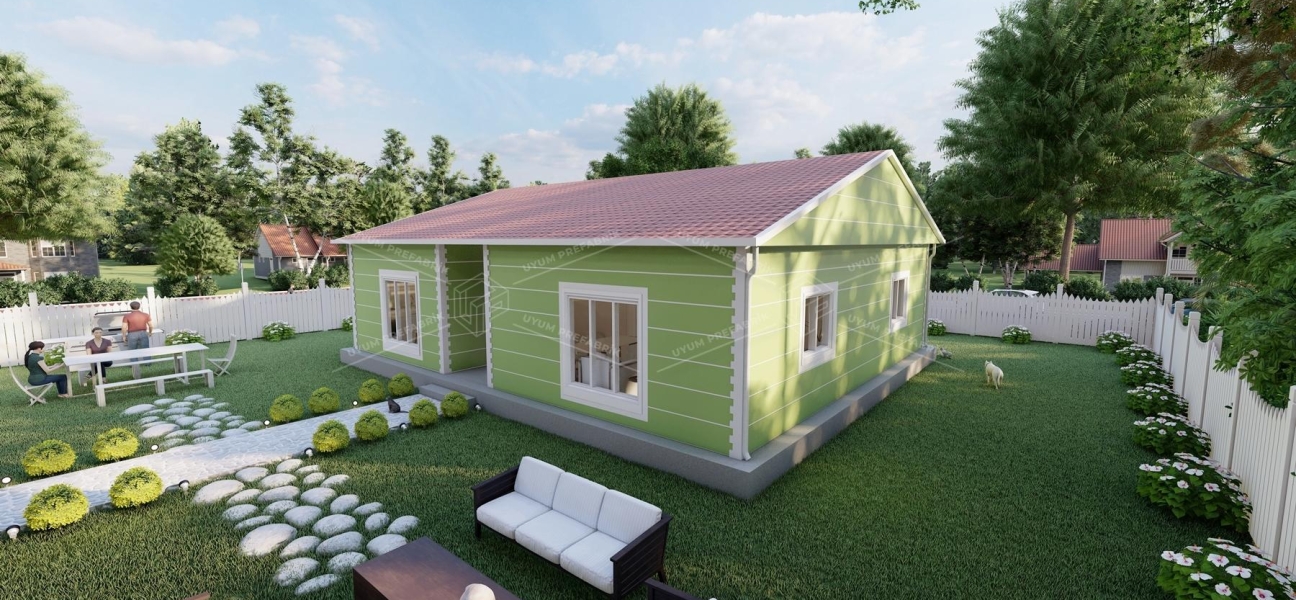 115m² Aksu Single-Story Steel Building 115m² Aksu Single-Story Steel Building