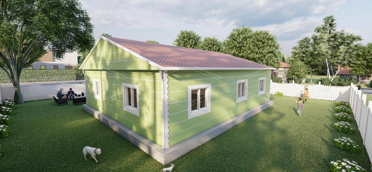 115m² Aksu Single-Story Steel Building 115m² Aksu Single-Story Steel Building