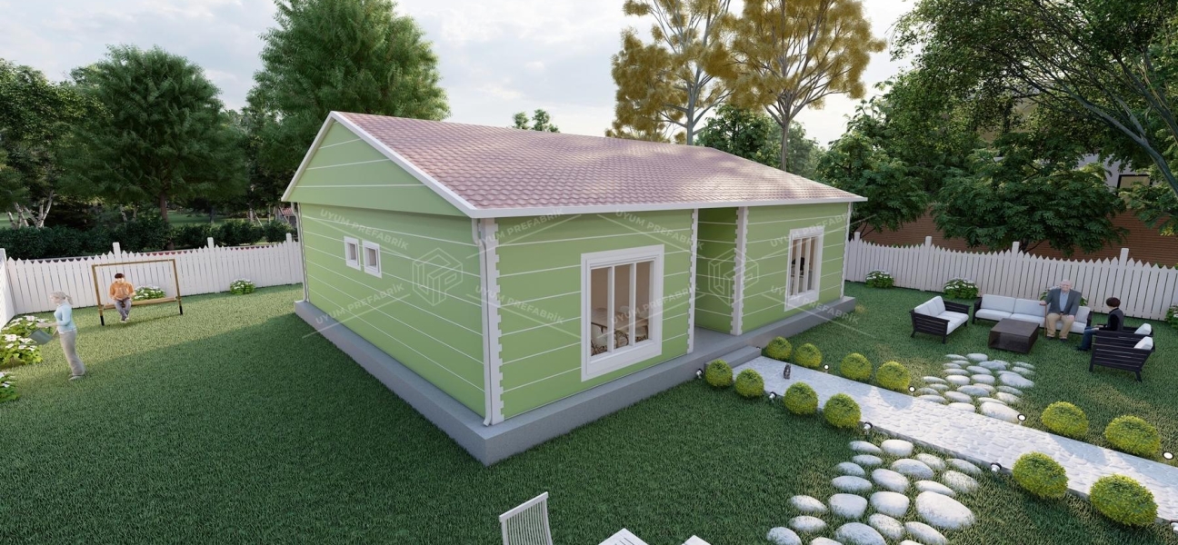 115m² Aksu Single-Story Steel Building 115m² Aksu Single-Story Steel Building