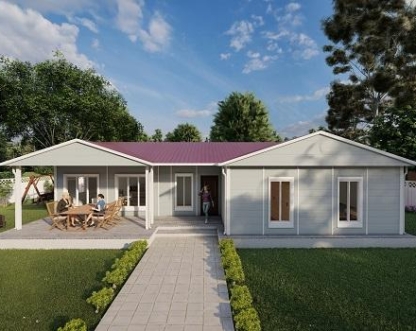 123m² Tek Katlı Prefabrik Konut
