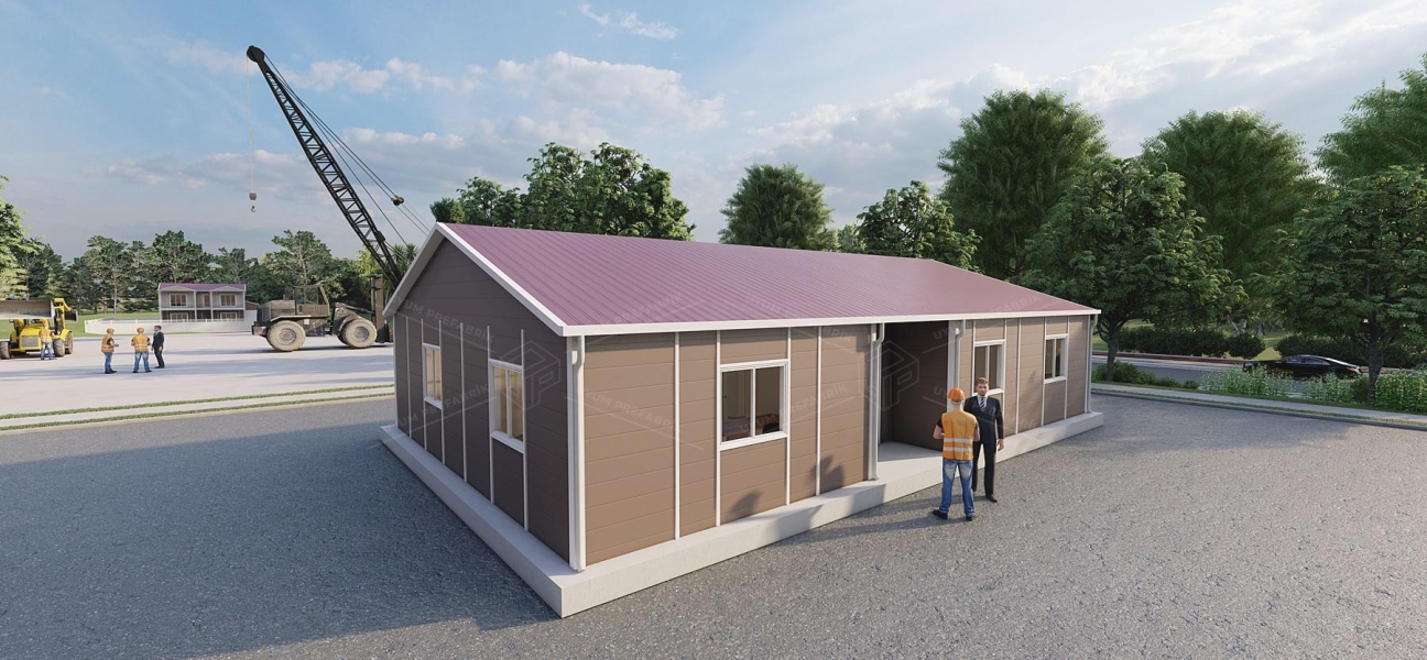 125m² Prefabrik Ofis Binası