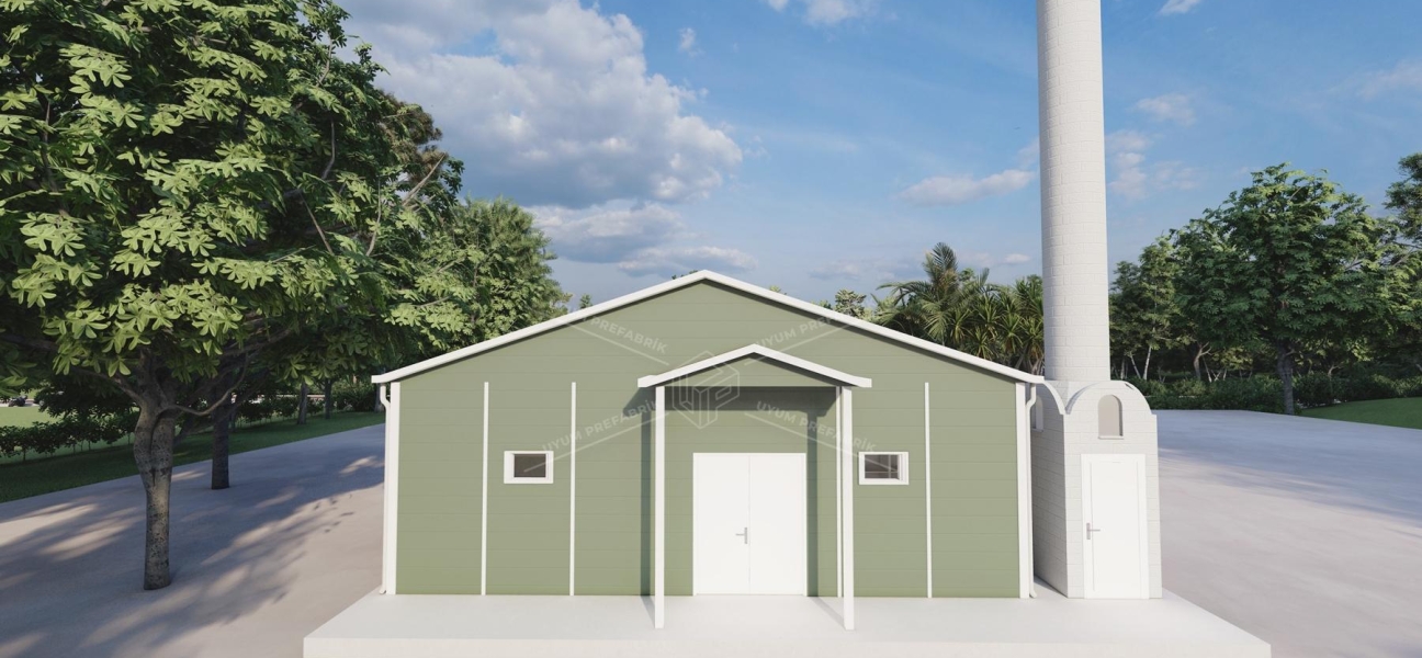 125m² Single-Storey Prefabricated Mosque Building