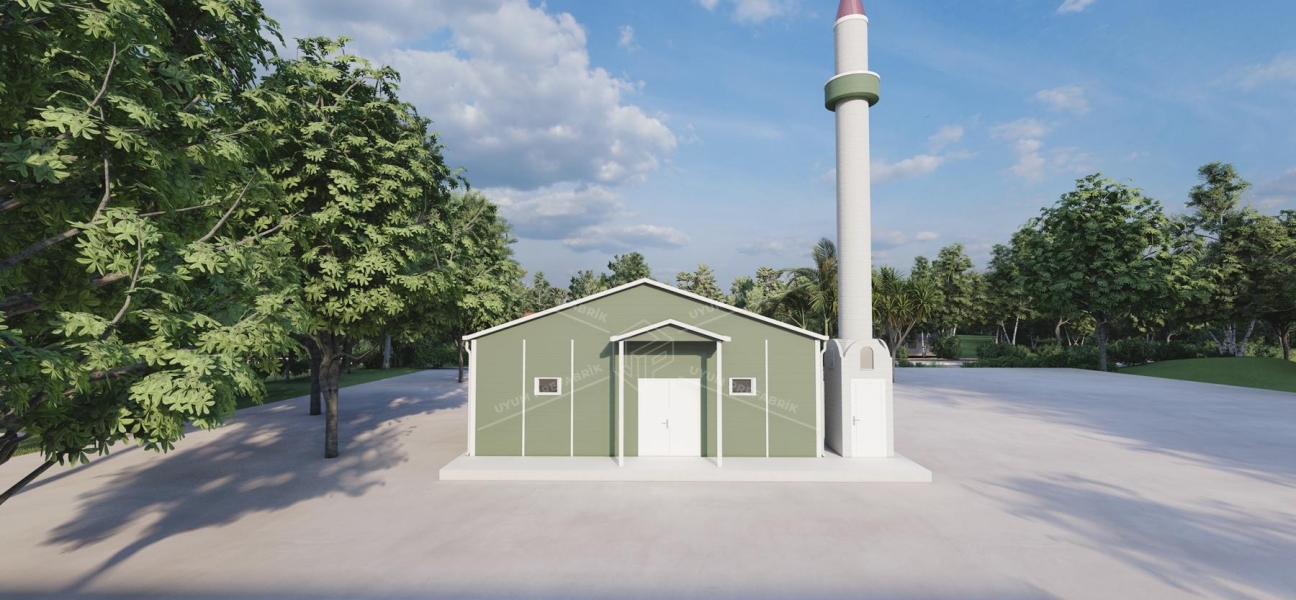 125m² Single-Storey Prefabricated Mosque Building