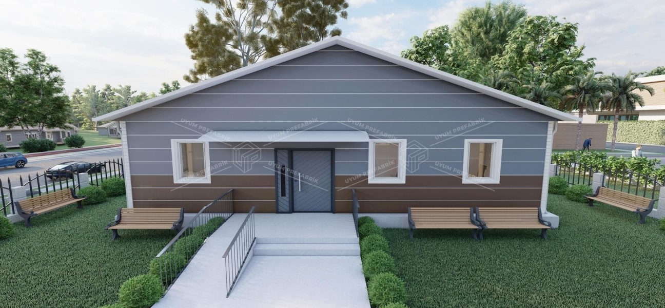 125m² Tek Katlı Çelik ASM Binası 125m² Tek Katlı Çelik ASM Binası