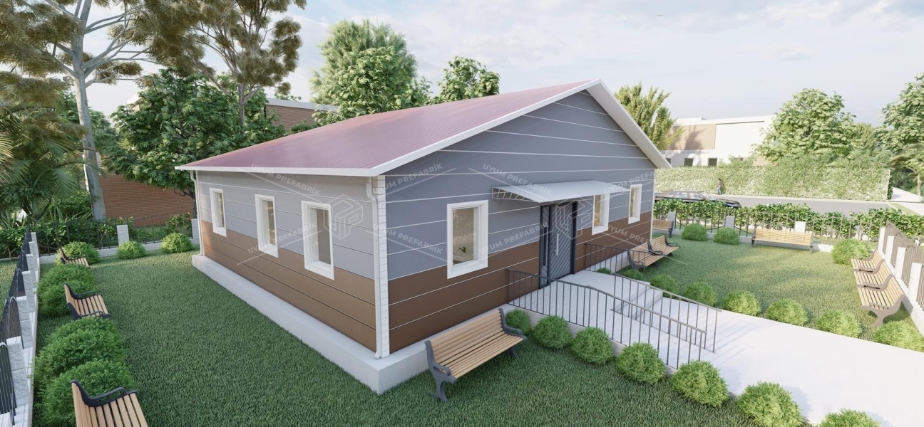 125m² Tek Katlı Çelik ASM Binası 125m² Tek Katlı Çelik ASM Binası