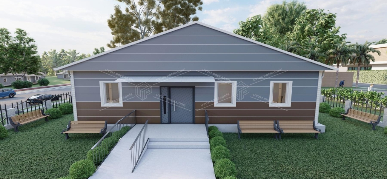 125m² Tek Katlı Çelik ASM Binası 125m² Tek Katlı Çelik ASM Binası