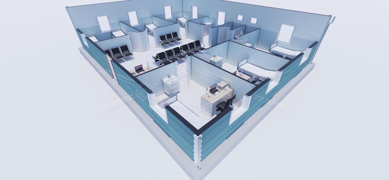 125m² Tek Katlı Çelik ASM Binası 125m² Tek Katlı Çelik ASM Binası