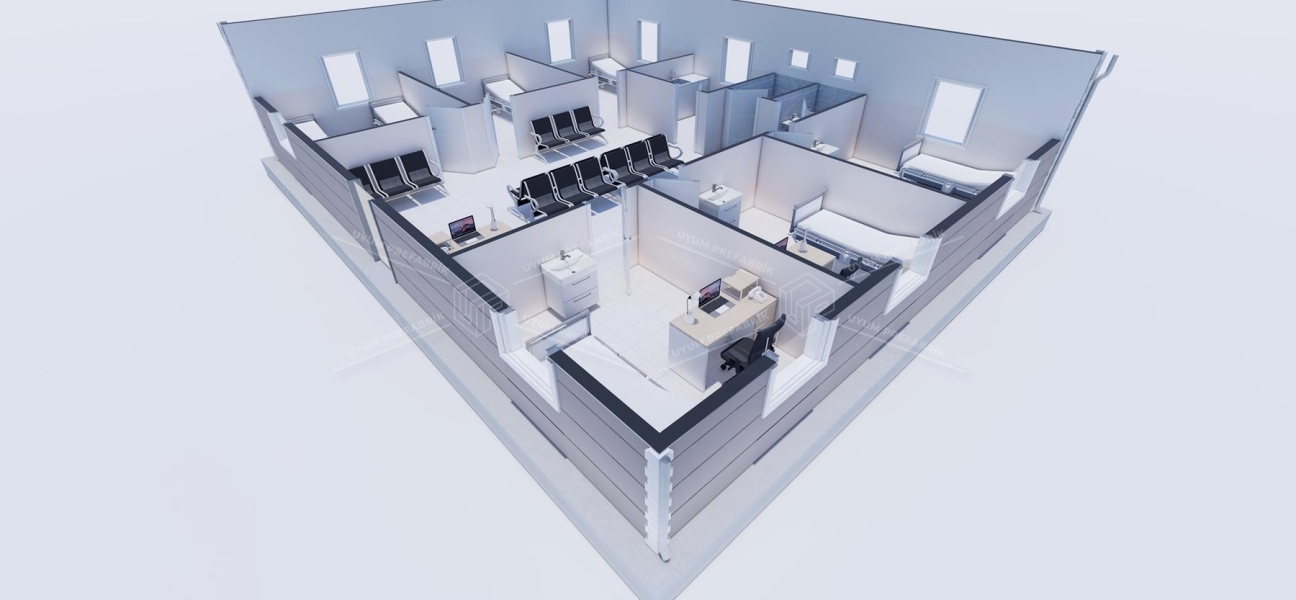 125m² Tek Katlı Çelik ASM Binası 125m² Tek Katlı Çelik ASM Binası