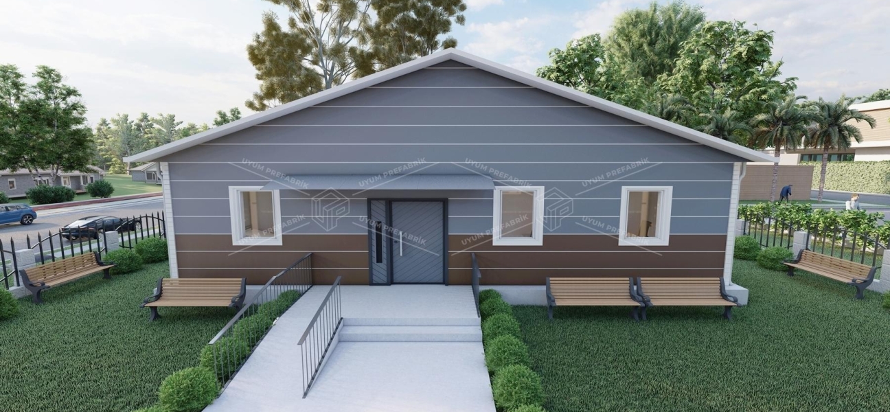 125m² Tek Katlı Çelik ASM Binası 125m² Tek Katlı Çelik ASM Binası