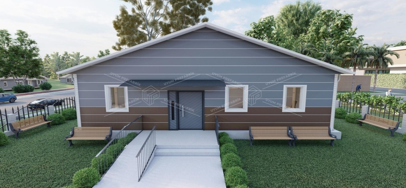 125m² Tek Katlı Çelik ASM Binası 125m² Tek Katlı Çelik ASM Binası