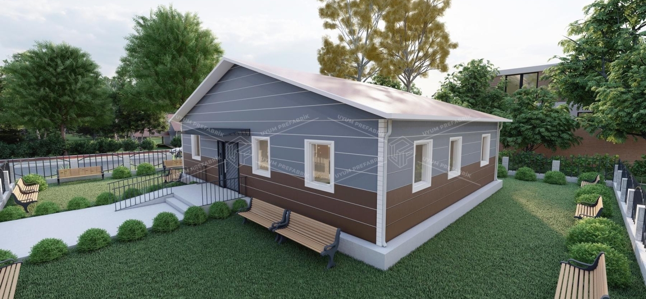 125m² Tek Katlı Çelik ASM Binası 125m² Tek Katlı Çelik ASM Binası