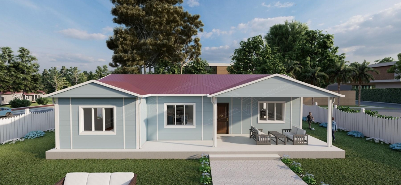 126m² Tek Katlı Prefabrik Ev 