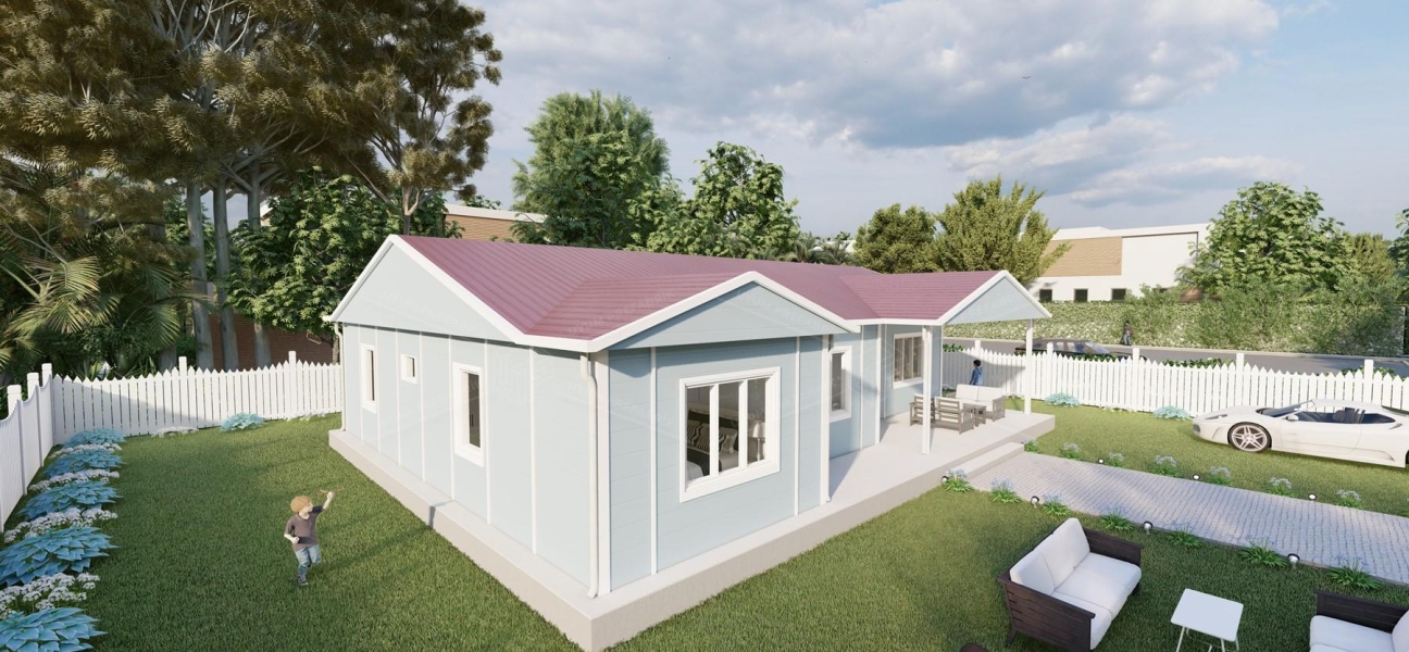 126m² Tek Katlı Prefabrik Ev 