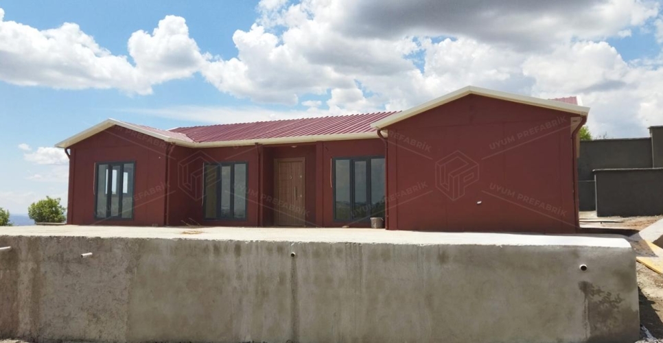 130m² Prefabrik Ev Binası 