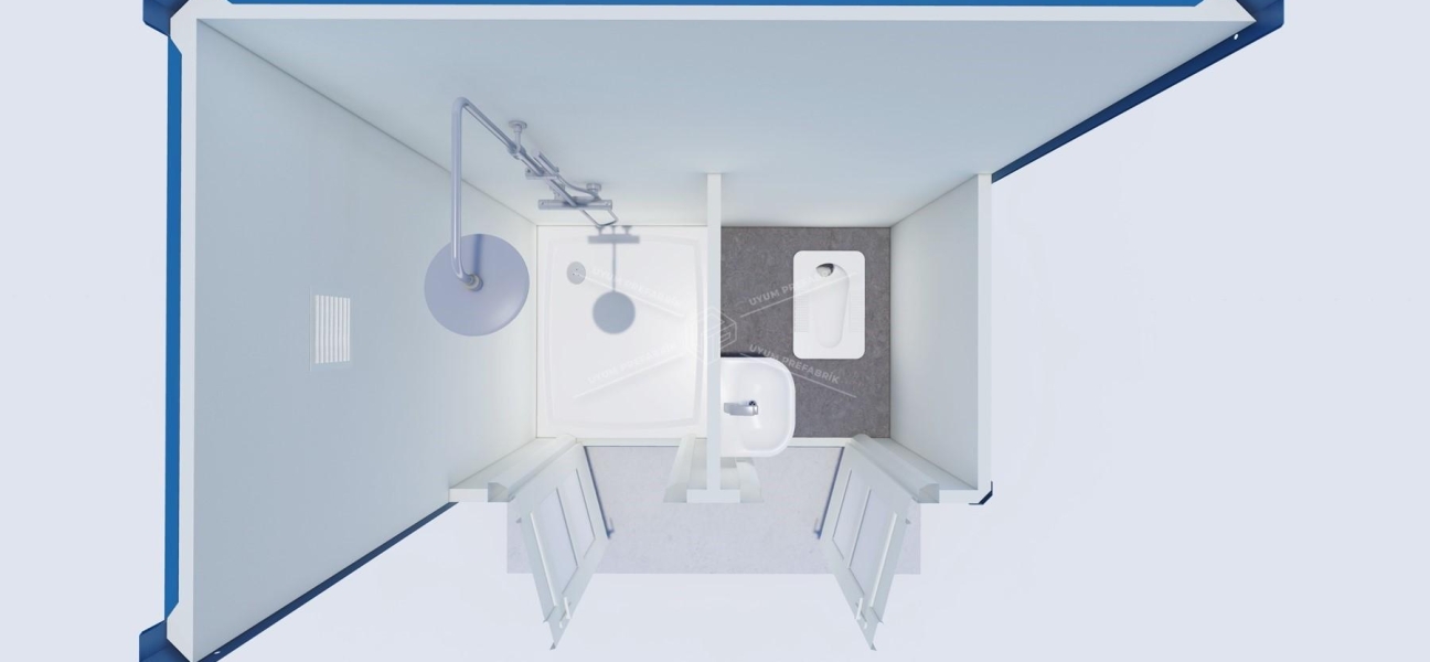 130x210 Panel Cabin WC-Shower