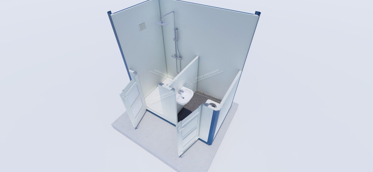 130x210 Panel Kabin WC-Duş  130x210 Panel Kabin WC-Duş