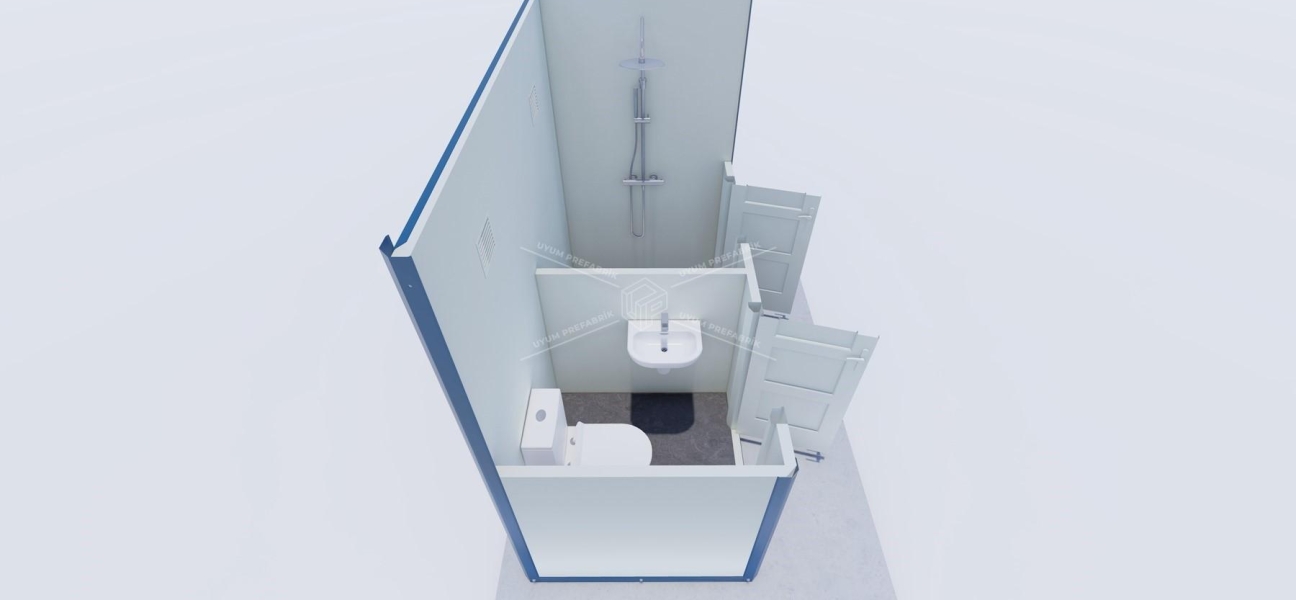 130x250 Panel Cabin WC-Shower