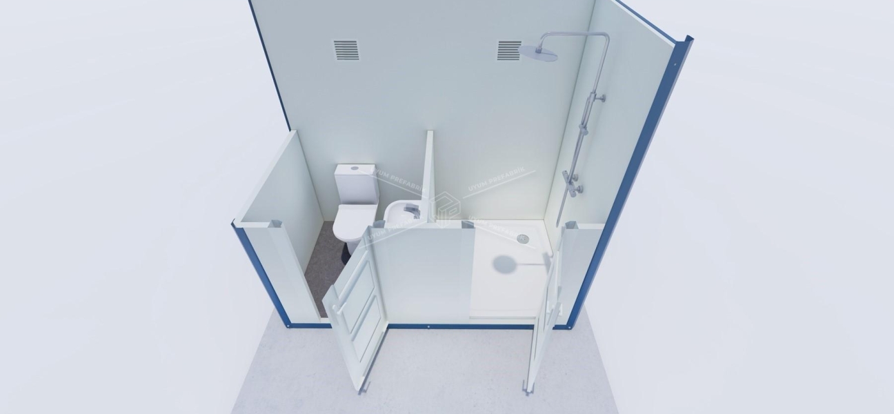 130x250 Panel Cabin WC-Shower