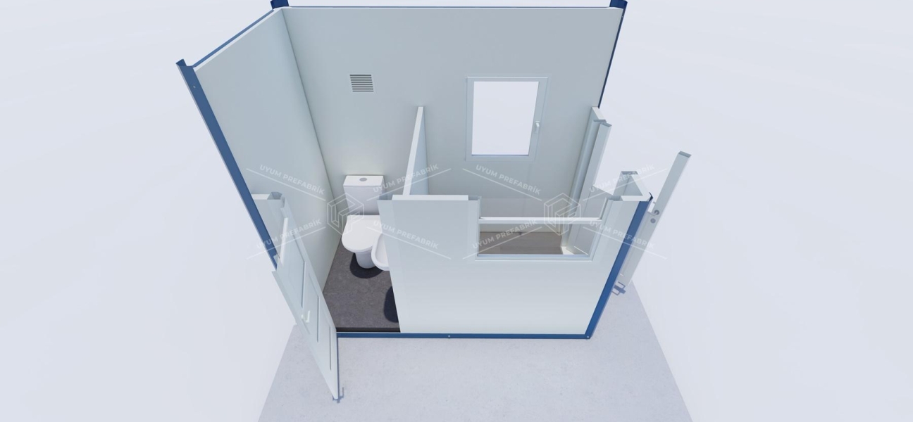 130x250 Sandviç Panel Kabin WC 