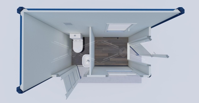 130x250 Sandviç Panel Kabin WC 