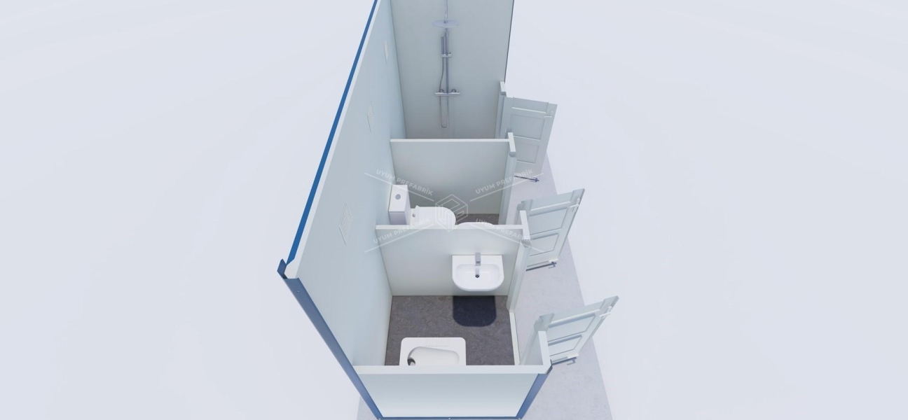 130x340 Panel Cabin WC-Shower