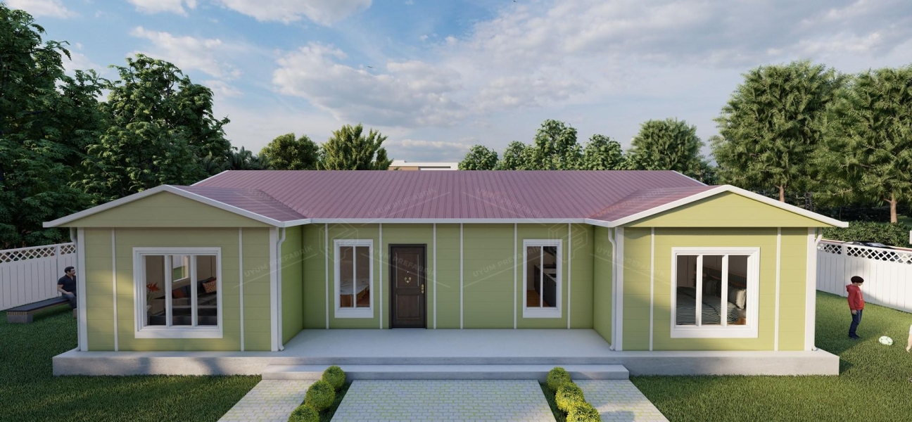 131m² Avşa Single-Storey Prefabricated House