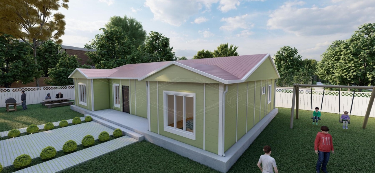 131m² Avşa Single-Storey Prefabricated House
