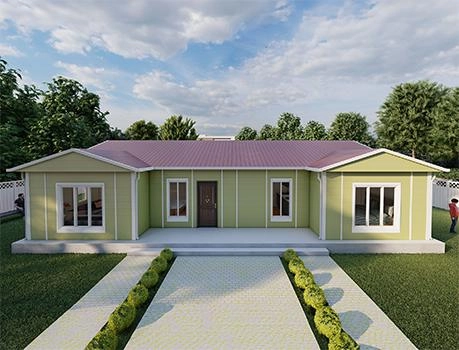 tek katlı prefabrik ev