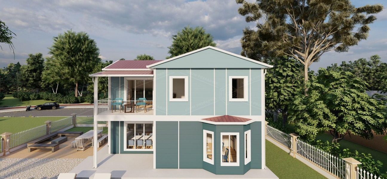 131m² Safranbolu İki Katlı Prefabrik Ev
