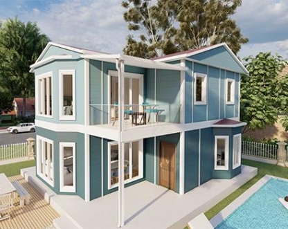 131m² Safranbolu İki Katlı Prefabrik Ev