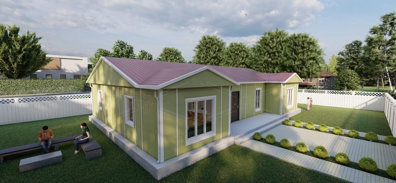 131m² Single Storey Prefabricated Houses
