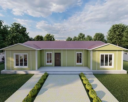 131m² Tek Katlı Prefabrik Ev 