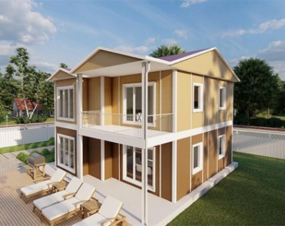 136m² İncesu İki Katlı Prefabrik Ev