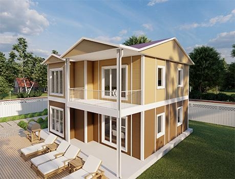 136m² İncesu İki Katlı Prefabrik Ev 136m² İncesu İki Katlı Prefabrik Ev