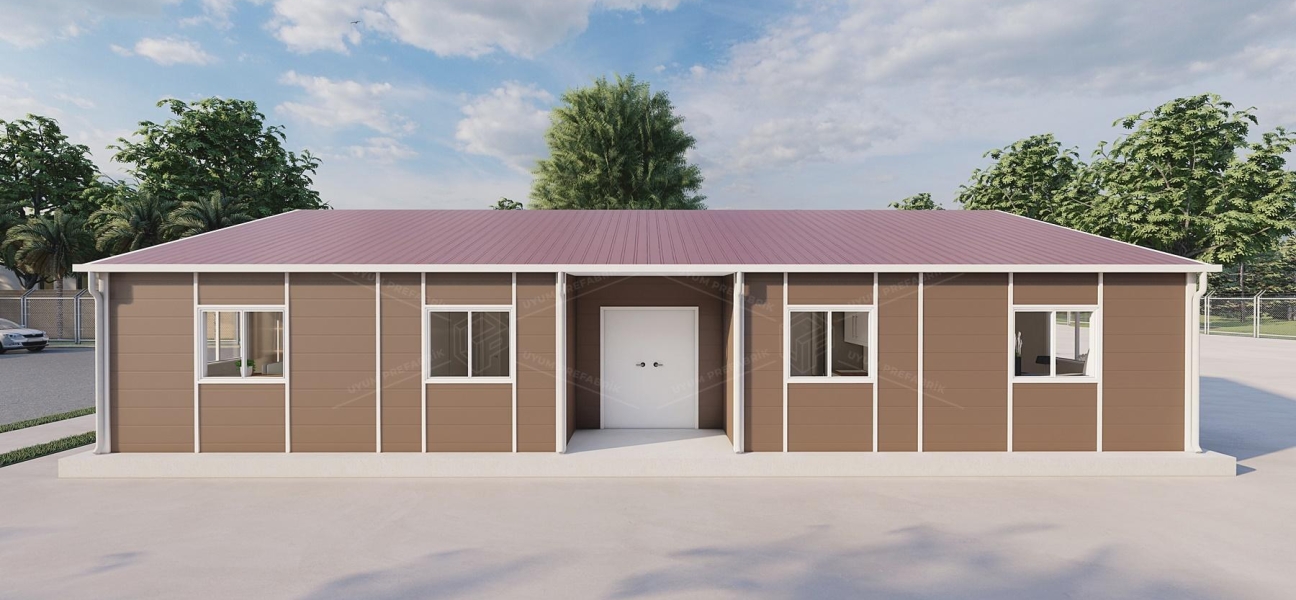 136m² Prefabricated Office Building