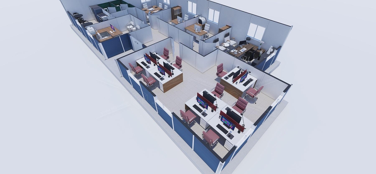 137m² Prefabrik Ofis Binası